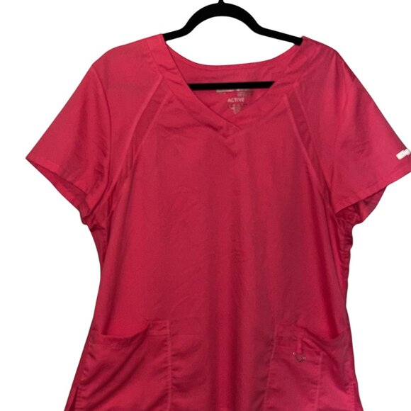 GREYS ANATOMY HOT PINK SCUB TOP - Picture 2 of 3